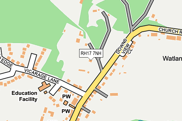 RH17 7NH map - OS OpenMap – Local (Ordnance Survey) RH17 7NH map - OS OpenMap – Local (Ordnance Survey)