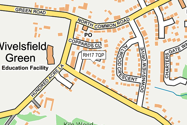 RH17 7QP map - OS OpenMap – Local (Ordnance Survey) RH17 7QP map - OS OpenMap – Local (Ordnance Survey)