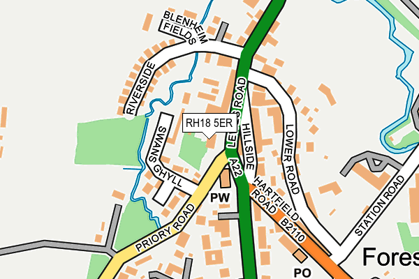 RH18 5ER map - OS OpenMap – Local (Ordnance Survey) RH18 5ER map - OS OpenMap – Local (Ordnance Survey)