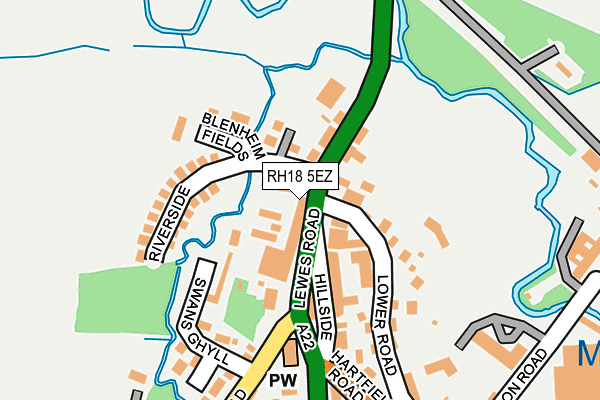 RH18 5EZ map - OS OpenMap – Local (Ordnance Survey) RH18 5EZ map - OS OpenMap – Local (Ordnance Survey)