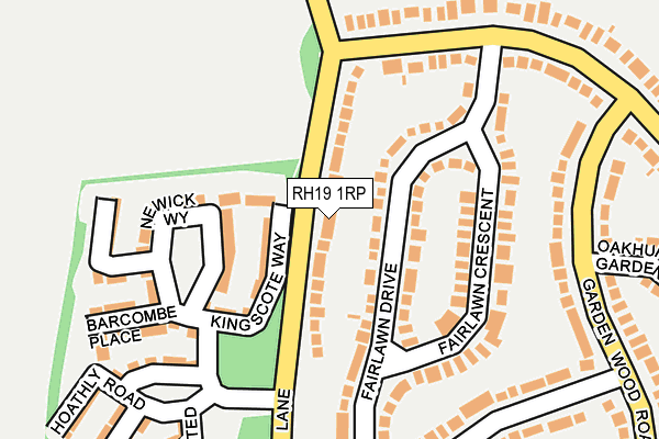 RH19 1RP map - OS OpenMap – Local (Ordnance Survey) RH19 1RP map - OS OpenMap – Local (Ordnance Survey)