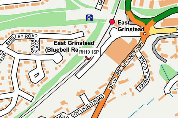 RH19 1SP map - OS OpenMap – Local (Ordnance Survey) RH19 1SP map - OS OpenMap – Local (Ordnance Survey)