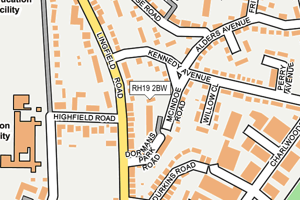 RH19 2BW map - OS OpenMap – Local (Ordnance Survey) RH19 2BW map - OS OpenMap – Local (Ordnance Survey)
