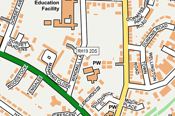 RH19 2DS map - OS OpenMap – Local (Ordnance Survey) RH19 2DS map - OS OpenMap – Local (Ordnance Survey)