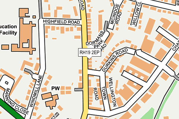 RH19 2EP map - OS OpenMap – Local (Ordnance Survey) RH19 2EP map - OS OpenMap – Local (Ordnance Survey)