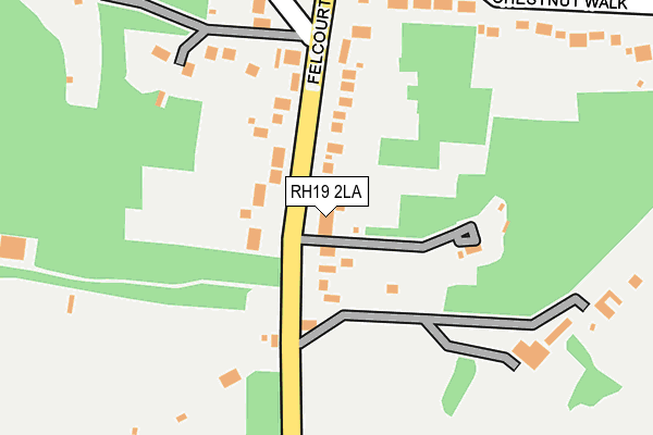 RH19 2LA map - OS OpenMap – Local (Ordnance Survey) RH19 2LA map - OS OpenMap – Local (Ordnance Survey)