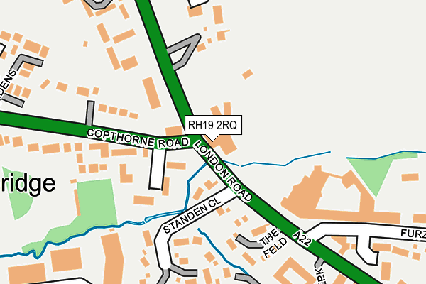 RH19 2RQ map - OS OpenMap – Local (Ordnance Survey) RH19 2RQ map - OS OpenMap – Local (Ordnance Survey)