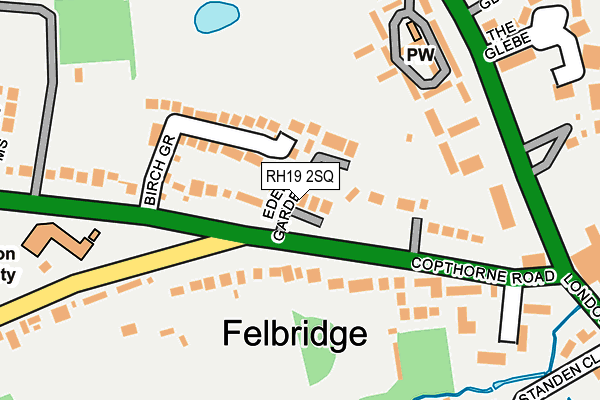 RH19 2SQ map - OS OpenMap – Local (Ordnance Survey) RH19 2SQ map - OS OpenMap – Local (Ordnance Survey)