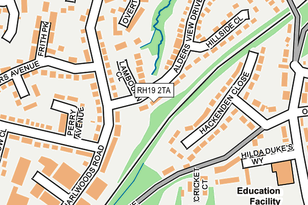 RH19 2TA map - OS OpenMap – Local (Ordnance Survey) RH19 2TA map - OS OpenMap – Local (Ordnance Survey)