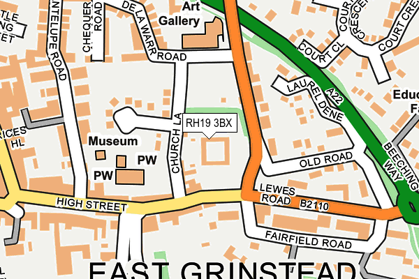RH19 3BX map - OS OpenMap – Local (Ordnance Survey) RH19 3BX map - OS OpenMap – Local (Ordnance Survey)