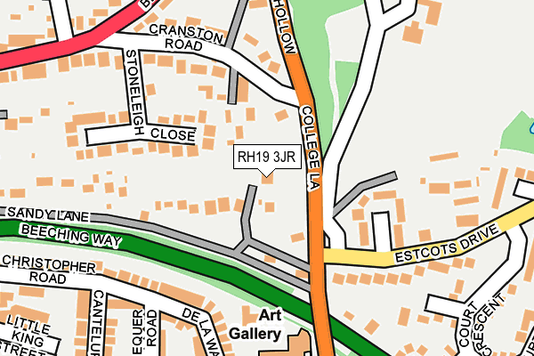 RH19 3JR map - OS OpenMap – Local (Ordnance Survey) RH19 3JR map - OS OpenMap – Local (Ordnance Survey)