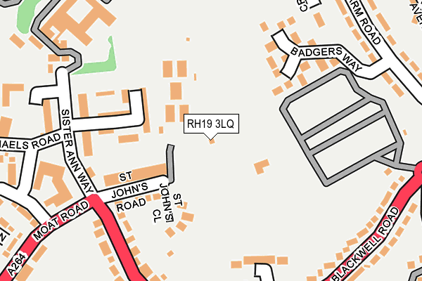 RH19 3LQ map - OS OpenMap – Local (Ordnance Survey) RH19 3LQ map - OS OpenMap – Local (Ordnance Survey)