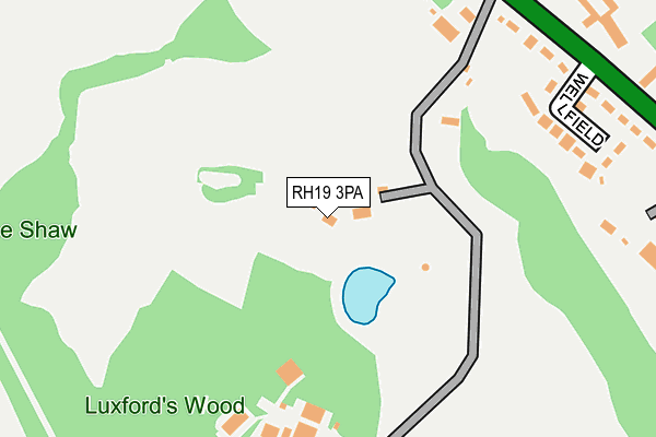 RH19 3PA map - OS OpenMap – Local (Ordnance Survey) RH19 3PA map - OS OpenMap – Local (Ordnance Survey)