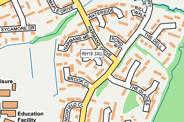 RH19 3XU map - OS OpenMap – Local (Ordnance Survey) RH19 3XU map - OS OpenMap – Local (Ordnance Survey)