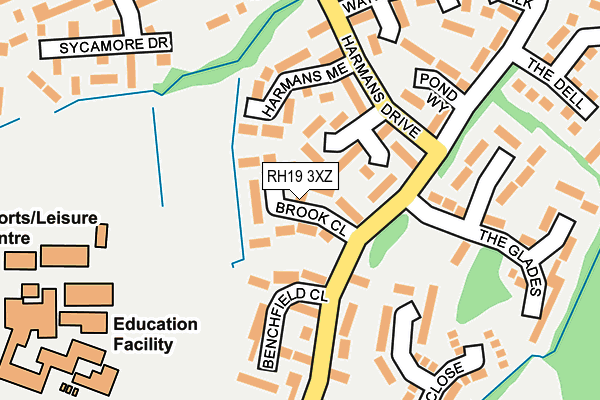 RH19 3XZ map - OS OpenMap – Local (Ordnance Survey) RH19 3XZ map - OS OpenMap – Local (Ordnance Survey)