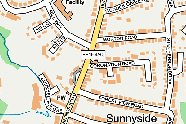 RH19 4AQ map - OS OpenMap – Local (Ordnance Survey) RH19 4AQ map - OS OpenMap – Local (Ordnance Survey)