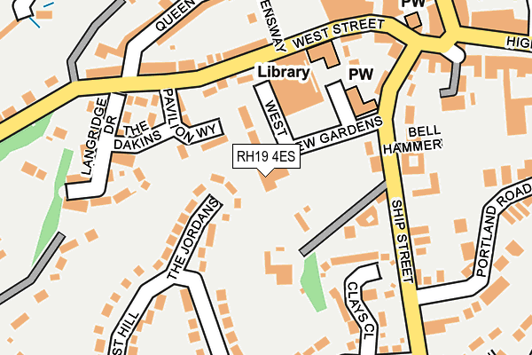 RH19 4ES map - OS OpenMap – Local (Ordnance Survey) RH19 4ES map - OS OpenMap – Local (Ordnance Survey)