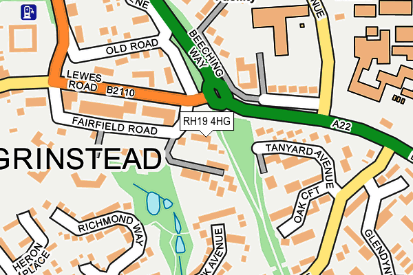 RH19 4HG map - OS OpenMap – Local (Ordnance Survey) RH19 4HG map - OS OpenMap – Local (Ordnance Survey)
