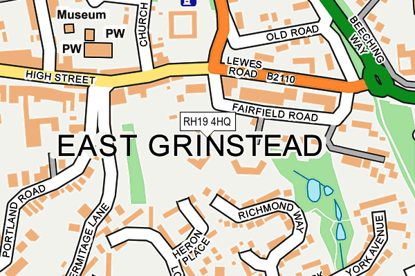 RH19 4HQ map - OS OpenMap – Local (Ordnance Survey) RH19 4HQ map - OS OpenMap – Local (Ordnance Survey)
