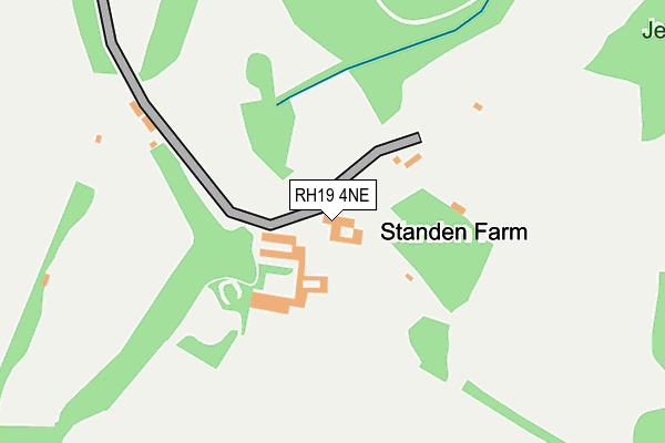 RH19 4NE map - OS OpenMap – Local (Ordnance Survey) RH19 4NE map - OS OpenMap – Local (Ordnance Survey)