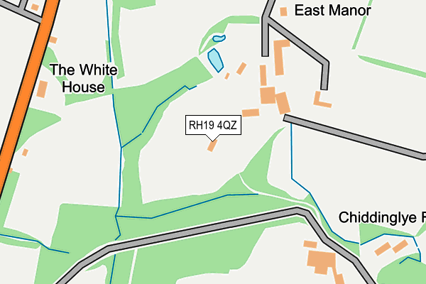 RH19 4QZ map - OS OpenMap – Local (Ordnance Survey) RH19 4QZ map - OS OpenMap – Local (Ordnance Survey)