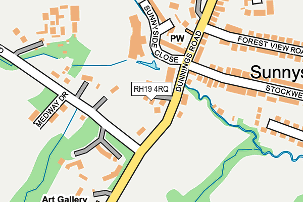 RH19 4RQ map - OS OpenMap – Local (Ordnance Survey) RH19 4RQ map - OS OpenMap – Local (Ordnance Survey)