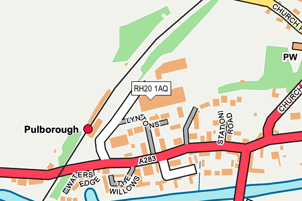 RH20 1AQ map - OS OpenMap – Local (Ordnance Survey) RH20 1AQ map - OS OpenMap – Local (Ordnance Survey)