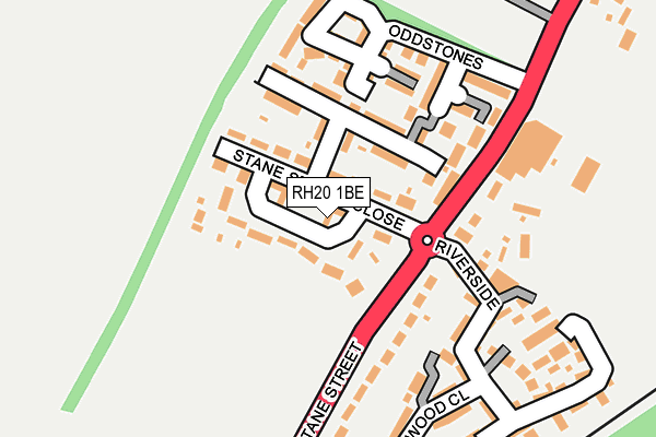 RH20 1BE map - OS OpenMap – Local (Ordnance Survey) RH20 1BE map - OS OpenMap – Local (Ordnance Survey)