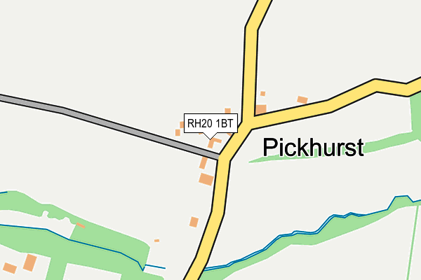 RH20 1BT map - OS OpenMap – Local (Ordnance Survey) RH20 1BT map - OS OpenMap – Local (Ordnance Survey)