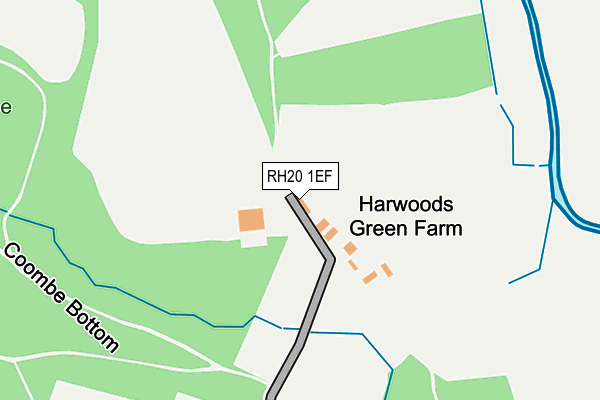 RH20 1EF map - OS OpenMap – Local (Ordnance Survey) RH20 1EF map - OS OpenMap – Local (Ordnance Survey)