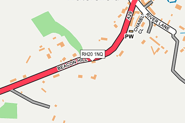 RH20 1NQ map - OS OpenMap – Local (Ordnance Survey) RH20 1NQ map - OS OpenMap – Local (Ordnance Survey)