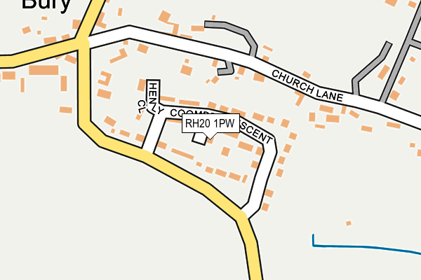 RH20 1PW map - OS OpenMap – Local (Ordnance Survey) RH20 1PW map - OS OpenMap – Local (Ordnance Survey)
