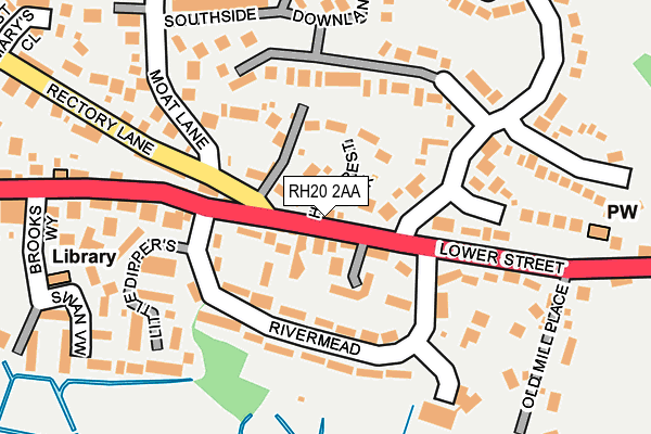 RH20 2AA map - OS OpenMap – Local (Ordnance Survey) RH20 2AA map - OS OpenMap – Local (Ordnance Survey)