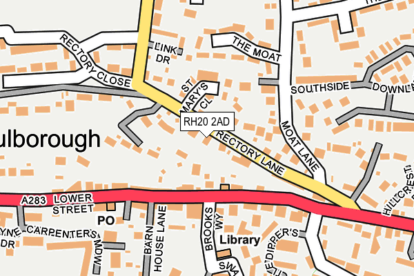 RH20 2AD map - OS OpenMap – Local (Ordnance Survey) RH20 2AD map - OS OpenMap – Local (Ordnance Survey)