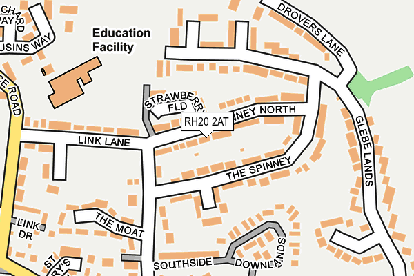 RH20 2AT map - OS OpenMap – Local (Ordnance Survey) RH20 2AT map - OS OpenMap – Local (Ordnance Survey)