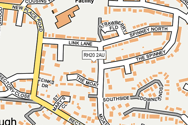 RH20 2AU map - OS OpenMap – Local (Ordnance Survey) RH20 2AU map - OS OpenMap – Local (Ordnance Survey)
