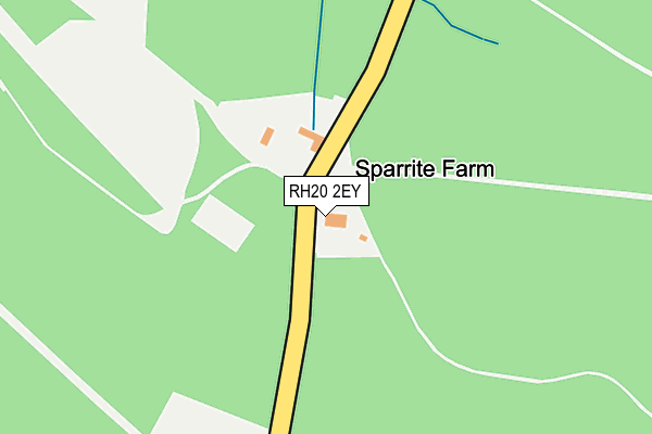RH20 2EY map - OS OpenMap – Local (Ordnance Survey) RH20 2EY map - OS OpenMap – Local (Ordnance Survey)