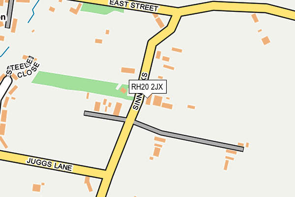 RH20 2JX map - OS OpenMap – Local (Ordnance Survey) RH20 2JX map - OS OpenMap – Local (Ordnance Survey)
