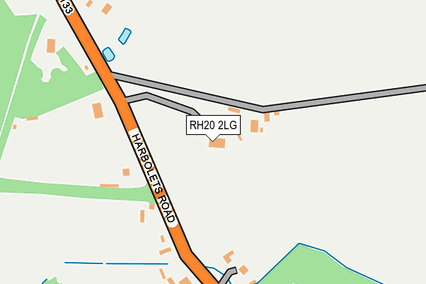 RH20 2LG map - OS OpenMap – Local (Ordnance Survey) RH20 2LG map - OS OpenMap – Local (Ordnance Survey)