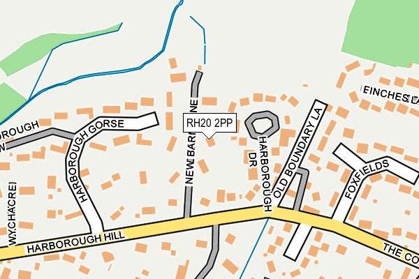 RH20 2PP map - OS OpenMap – Local (Ordnance Survey) RH20 2PP map - OS OpenMap – Local (Ordnance Survey)