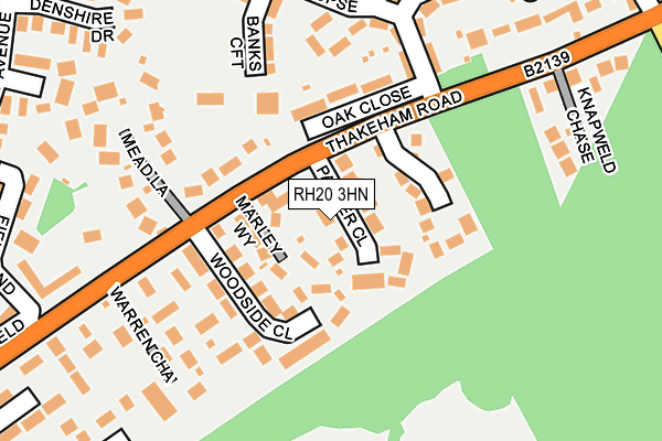 RH20 3HN map - OS OpenMap – Local (Ordnance Survey) RH20 3HN map - OS OpenMap – Local (Ordnance Survey)