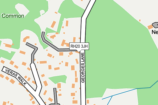 RH20 3JH map - OS OpenMap – Local (Ordnance Survey) RH20 3JH map - OS OpenMap – Local (Ordnance Survey)