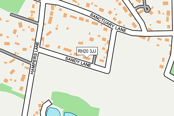 RH20 3JJ map - OS OpenMap – Local (Ordnance Survey) RH20 3JJ map - OS OpenMap – Local (Ordnance Survey)