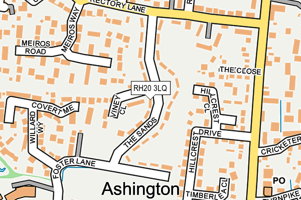 RH20 3LQ map - OS OpenMap – Local (Ordnance Survey) RH20 3LQ map - OS OpenMap – Local (Ordnance Survey)