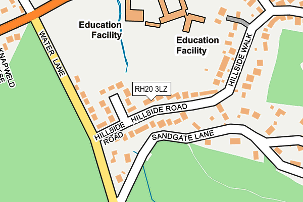 RH20 3LZ map - OS OpenMap – Local (Ordnance Survey) RH20 3LZ map - OS OpenMap – Local (Ordnance Survey)