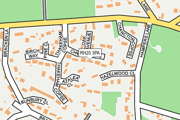 RH20 3PA map - OS OpenMap – Local (Ordnance Survey) RH20 3PA map - OS OpenMap – Local (Ordnance Survey)