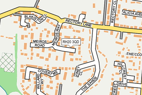RH20 3QD map - OS OpenMap – Local (Ordnance Survey) RH20 3QD map - OS OpenMap – Local (Ordnance Survey)