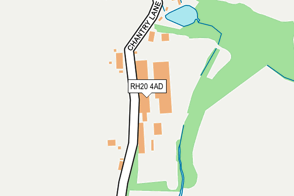 RH20 4AD map - OS OpenMap – Local (Ordnance Survey) RH20 4AD map - OS OpenMap – Local (Ordnance Survey)