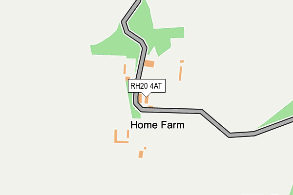 RH20 4AT map - OS OpenMap – Local (Ordnance Survey) RH20 4AT map - OS OpenMap – Local (Ordnance Survey)