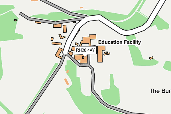 RH20 4AY map - OS OpenMap – Local (Ordnance Survey) RH20 4AY map - OS OpenMap – Local (Ordnance Survey)